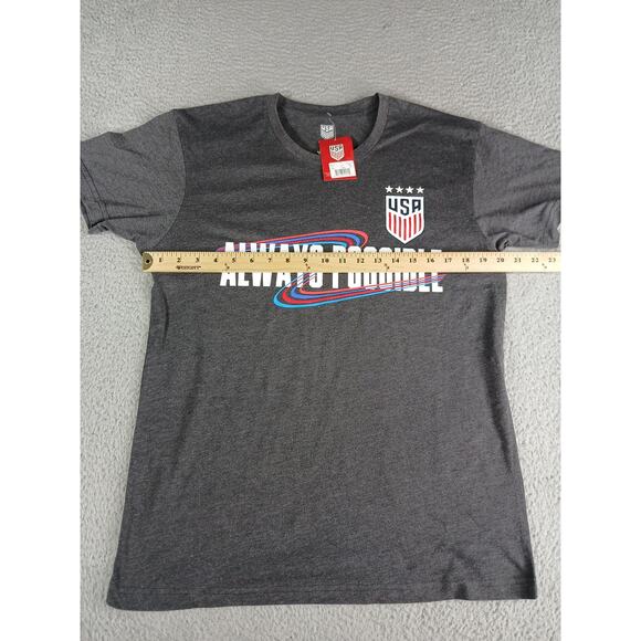 USA Soccer World Cup "Always Possible" Shirt Unisex Mens Medium Tee Graphic NWT - Picture 5 of 7